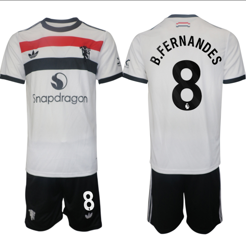 Men 2024-2025 Club Manchester United away white #8 Soccer Jersey->indianapolis colts->NFL Jersey